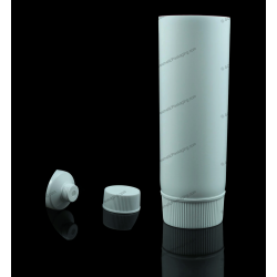 30mm (1 3/16") Plastic Round Tube with Ribbed Screw On Cap