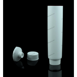 35mm (1 3/8") Plastic Round Tube with Ribbed Screw On Cap