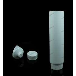 55mm (2 3/16") Plastic Round Tube with Ribbed Screw On Cap