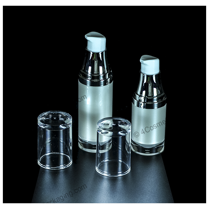 Download 15ml 30ml 50ml Airless Pump PP bottle for Cosmetic Packaging Yellowimages Mockups