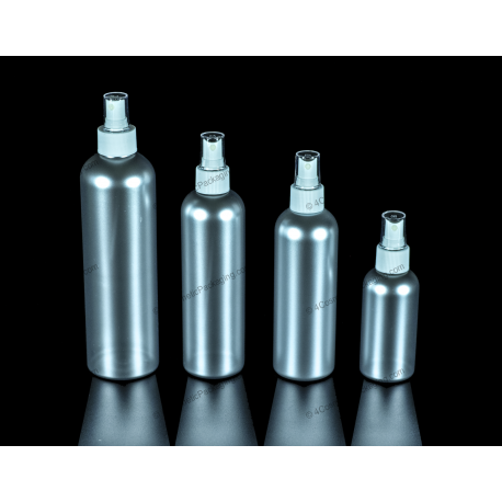 140ml 270ml 300ml 500ml Boston Round PET Plastic Bottle with Fine Mist Sprayer for Cosmetics Packaging