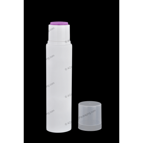 50mm (2") Plastic Round Tube with TPE Brush for Cosmetics Packaging