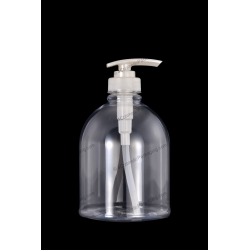 500ml Plastic PET Bottle 28/410 Neck with Lotion Pump for Cosmetics Packaging