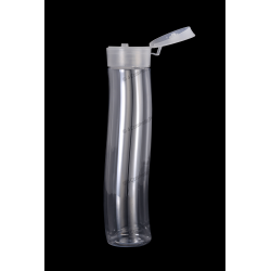 300ml 10oz Plastic PET Bottle 24/410 Neck with Flip Top Cap for Cosmetics Packaging