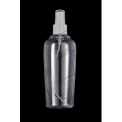 150ml 5oz Plastic PET Bottle 24/410 Neck with Fine Mist Sprayer for Cosmetics Packaging