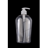 600ml 20oz Plastic PET Bottle 28/410 Neck with Lotion Pump for Cosmetics Packaging