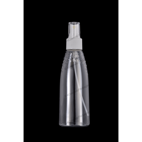 150ml 5oz Plastic PET Bottle 24/410 Neck with Fine Mist Sprayer for Cosmetics Packaging