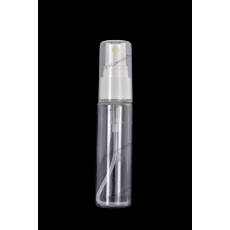 15ml Plastic PET Bottle 18/410 Neck with Fine Mist Sprayer for Cosmetics Packaging