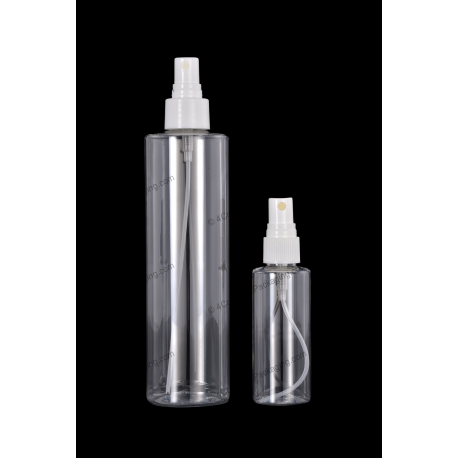 30ml 150ml Plastic PET Bottle with Fine Mist Sprayer for Cosmetics Packaging