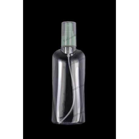 135ml Plastic PET Bottle 24/410 Neck with Fine Mist Sprayer for Cosmetic Packaging