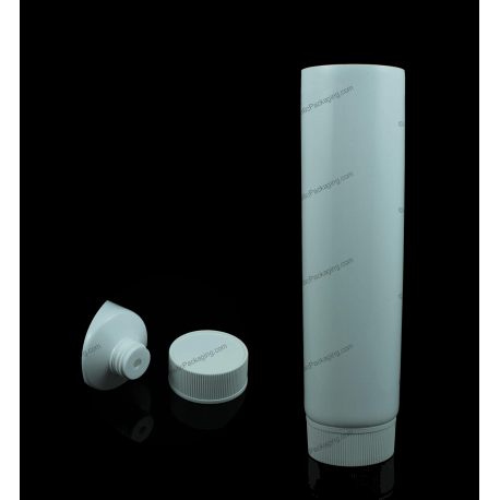 50mm (2") Plastic Round Tube with Ribbed Screw On Cap