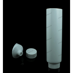 60mm (2 3/8") Plastic Round Tube with Ribbed Screw On Cap