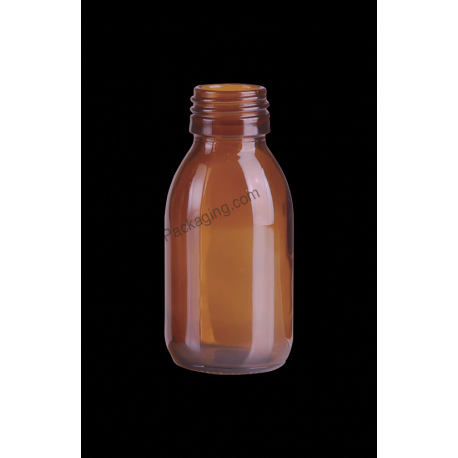 100ml Syrup Amber Glass Bottle