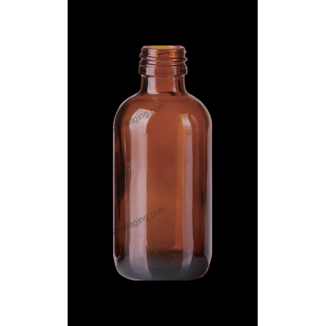 30ml Boston Round Amber Glass Bottle for Syrup