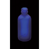 2oz Boston Round Frosted Cobalt Blue Glass Bottle