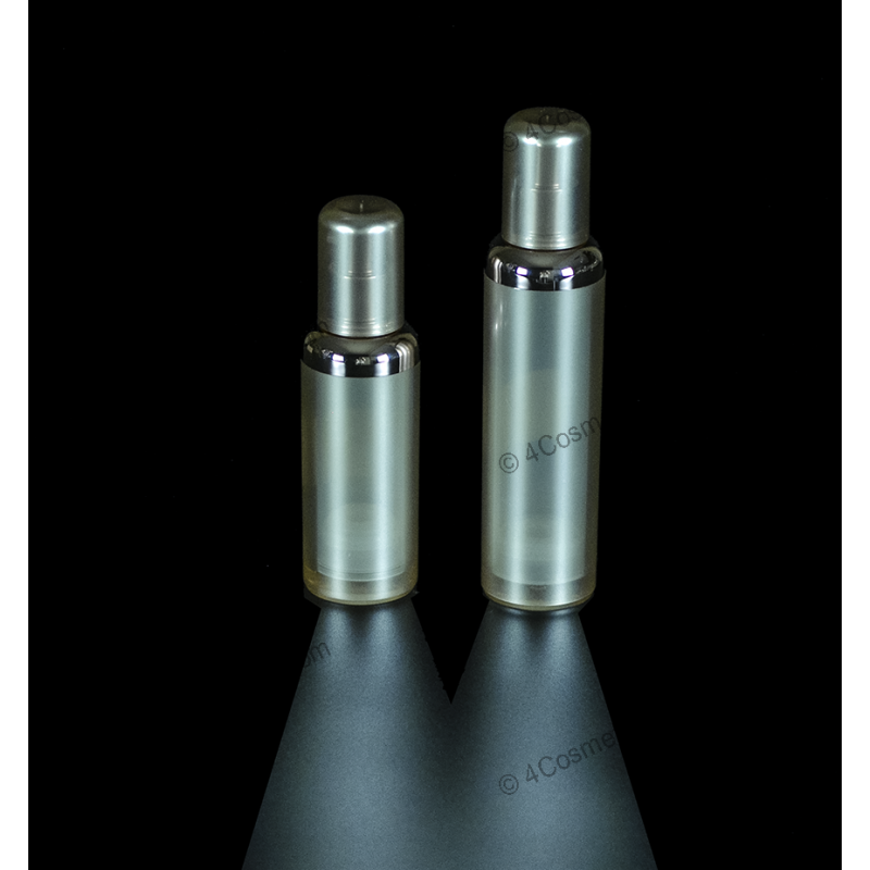 30ml and 50ml round airless bottle for cosmetic packaging