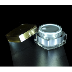 50g square acrylic cream jar for cosmetics packaging