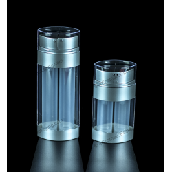 Two Airless Plastic Bottle for Cosmetics Packaging