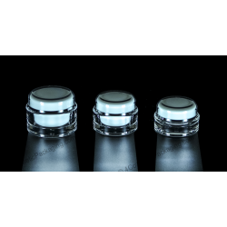 15g 30g 50g Oval Acrylic Jar for Cosmetics Cream Packaging