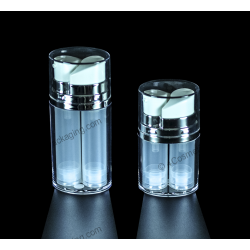30ml Dual Chamber Plastic Acrylic Airless Bottle Container for Packaging