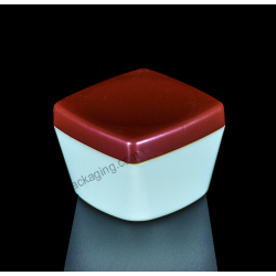 80ml Square Plastic PP Jar for Cosmetics Packaging