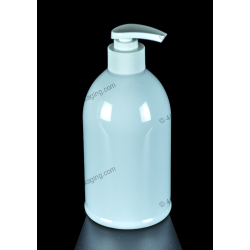 500ml Plastic PET Bottle Container with Lotion Pump for Cosmetics Packaging