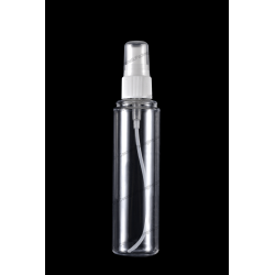 100ml Plastic PET Bottle 20/410 Neck Finish with Fine Mist Sprayer for Cosmetics Packaging