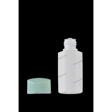 30ml 1oz Plastic HDPE Bottle with Orifice Reducer and Cap for Cosmetics Packaging
