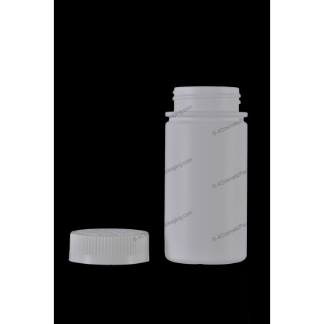 180ml 6oz Plastic HDPE Bottle with Ribbed Screw On Cap