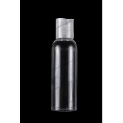 60ml 2oz Plastic PETG Bottle 20/410 Neck Finish with Disc Top Cap for Cosmetics Packaging