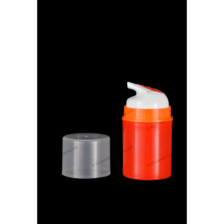 50ml 1.67oz Plastic Cosmetic PP Airless Bottle for Cosmetics Packaging